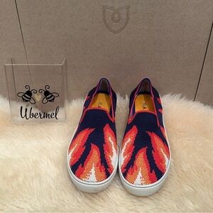 Rothy's Kids OG Sneakers in Navy Flames